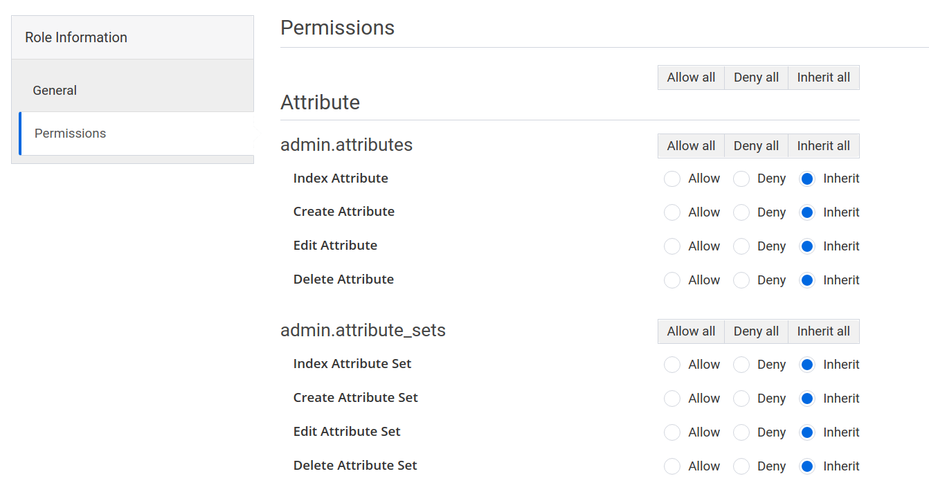 role create page permissions tab