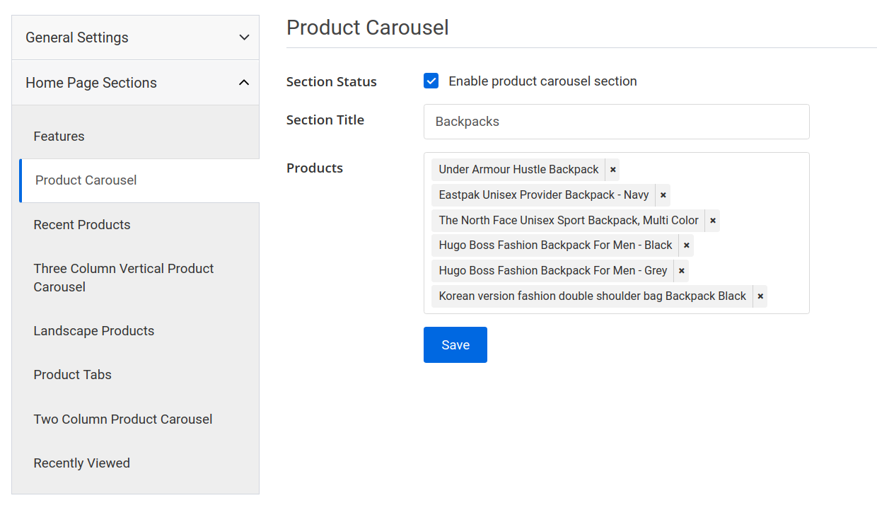storefront product carousel tab