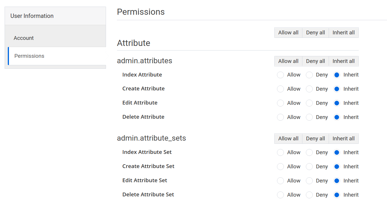 user create page permissions tab